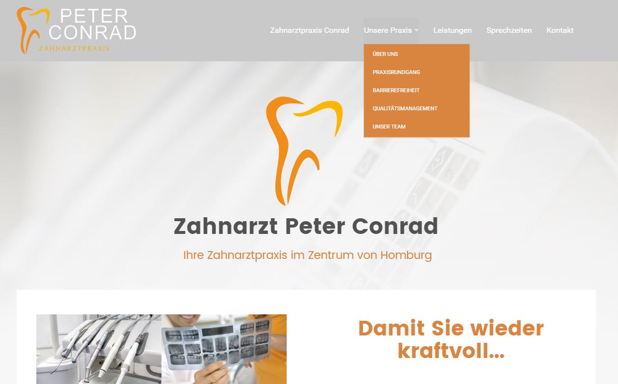 Zahnarzt_Peter_Conrad Webseite